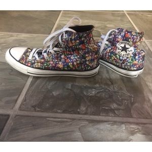 Sequin Patterned Hightop Converse Chuck Taylors